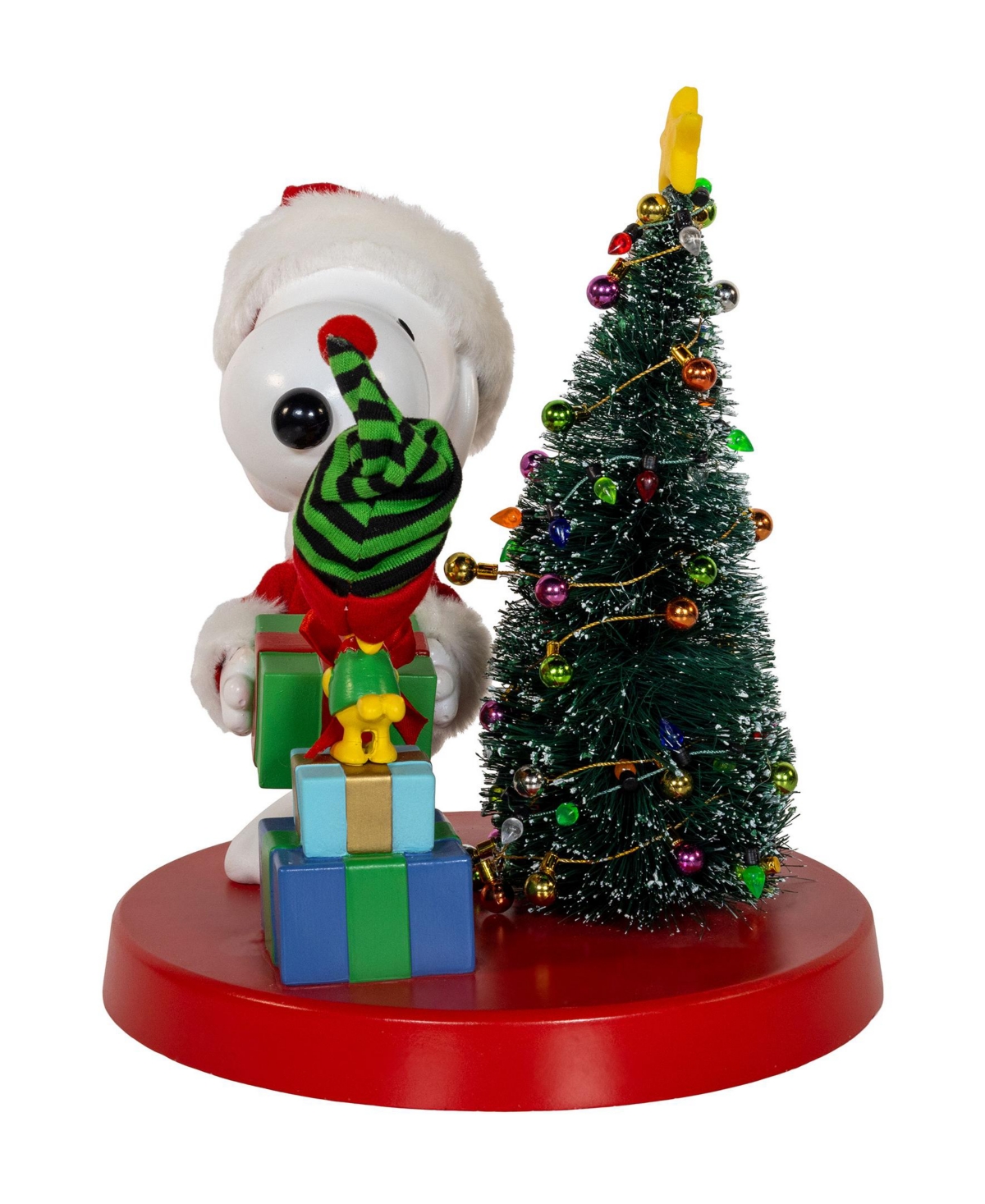 Kurt Adler Peanuts Snoopy And Woodstock Table Piece, 8 Inches In Multicolored