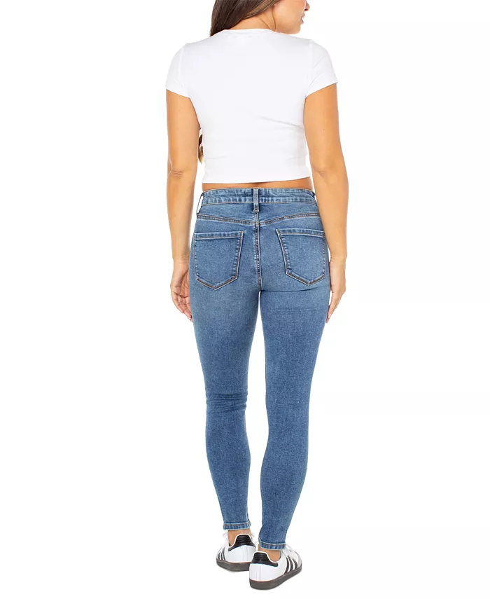 Juniors' Curvy Mid-Rise Skinny Ankle Jeans - thumbnail 6