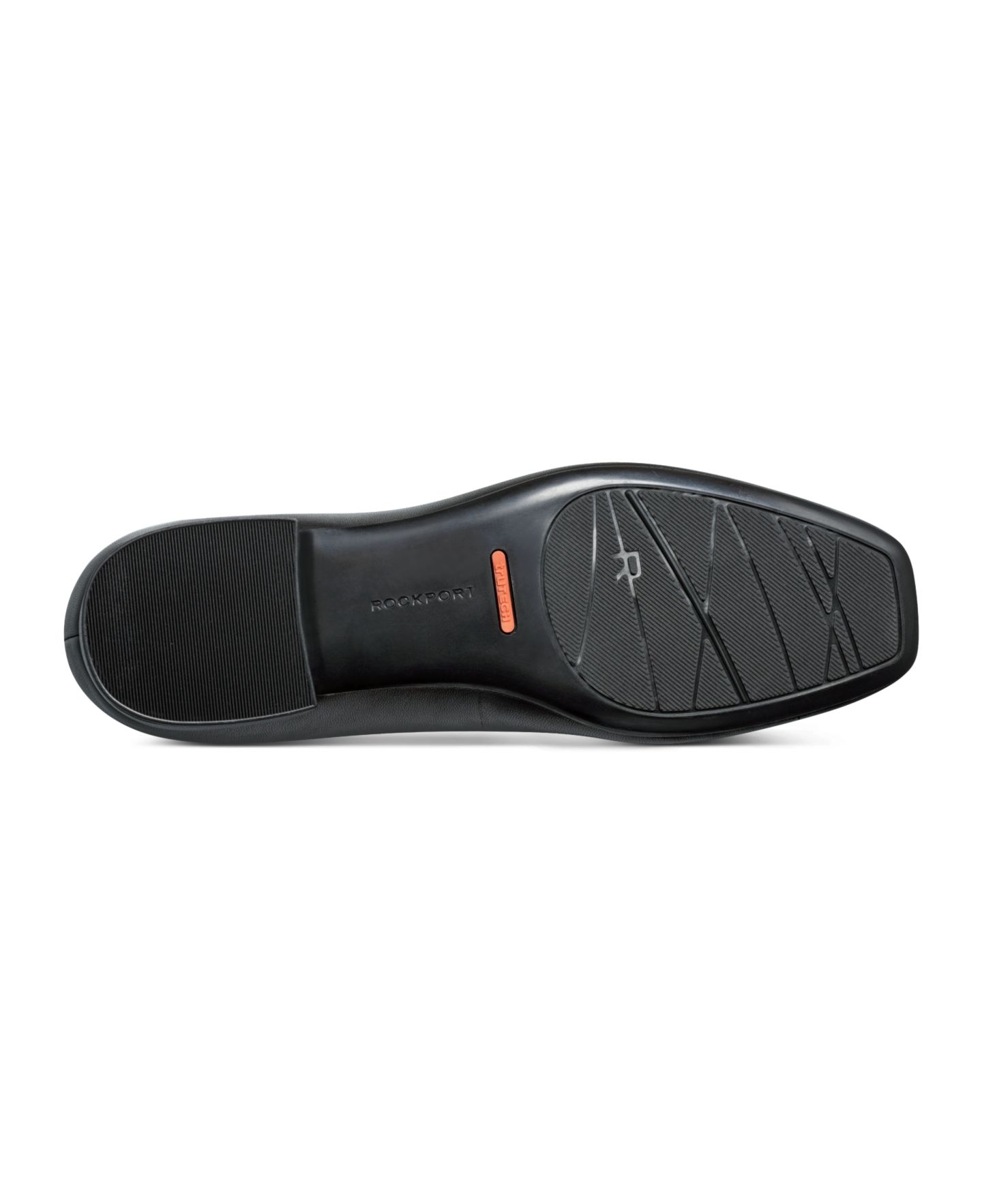 Женские балетки Rockport Sadie Square Toe Slip-On Ballet Dress Flats, цвет: Чёрный кожаный — фото 5