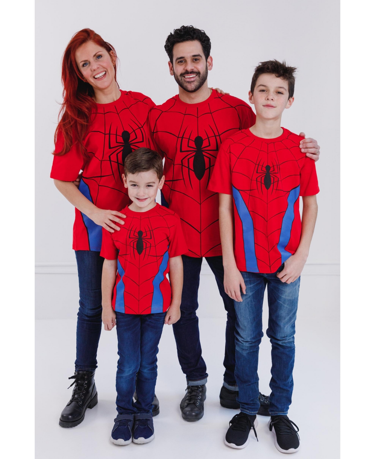 Marvel Boys Spider-Man Matching Family Cosplay T-Shirt to Adult - spider-man