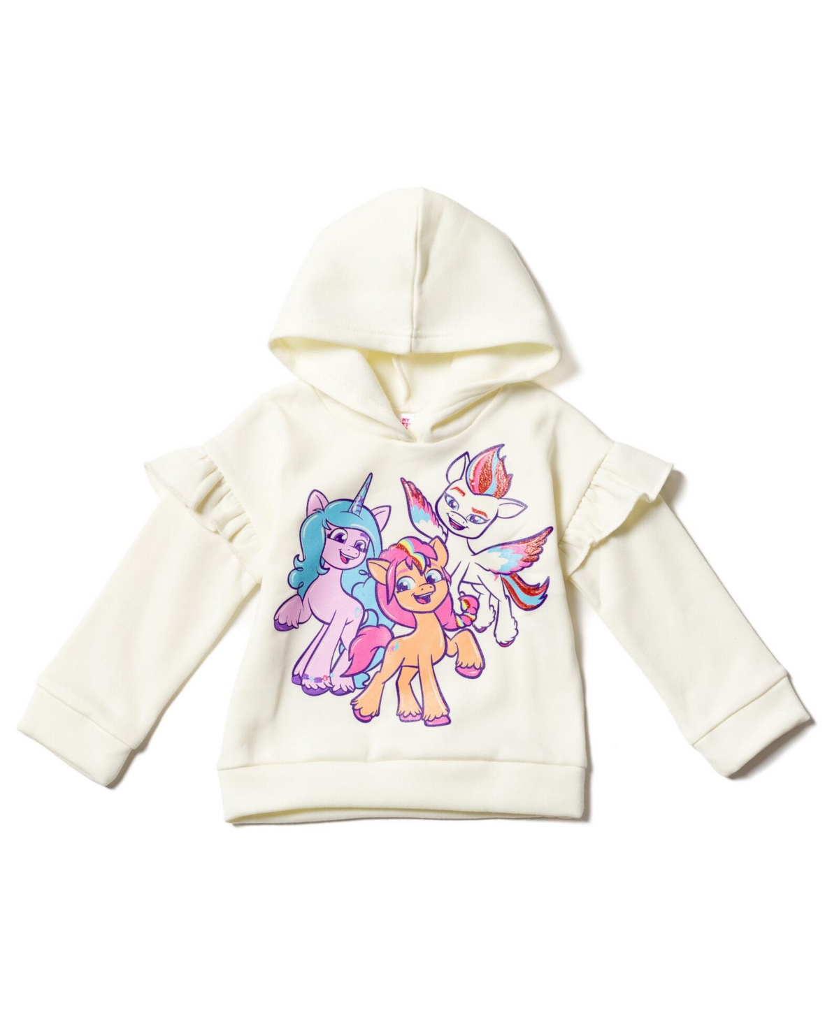 My Little Pony Toddler Girls My Pony Zipp Storm Sunny Starscout Izzy Moonbow Pullover Fleece Hoodie & Leggings Outfit Set Toddler to Big Kid -/