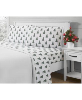 Holiday Printed Microfiber 4-Pc. Sheet Set, Queen