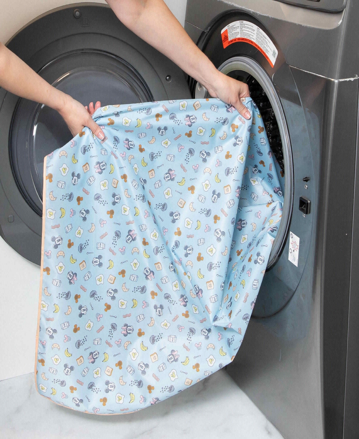 Bumkins Disney Brunch Bunch Waterproof Splat Mat, 42" X 42" In Blue