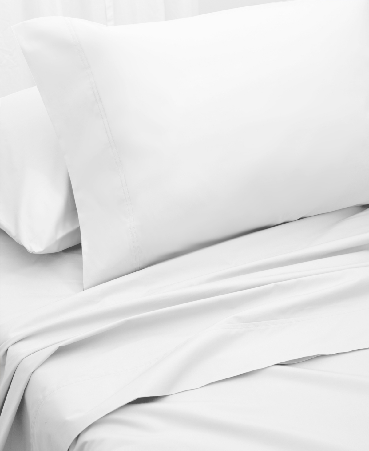 Naturelle 100% Tencel Lyocell 300 Thread Count Sateen 4-pc. Sheet Set, Queen In White