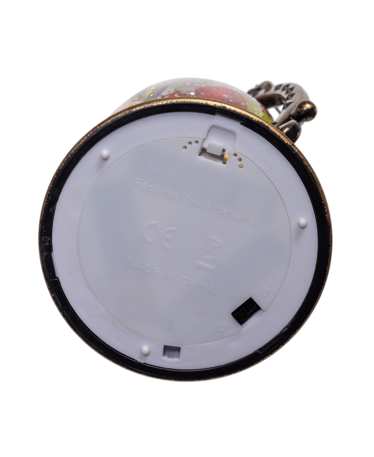 Kurt Adler 10.24-Inch Battery Operated Led Santa Swirling Water Lantern