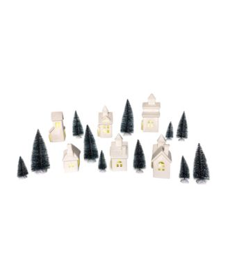 Lighted Porcelain House 24-Piece Set