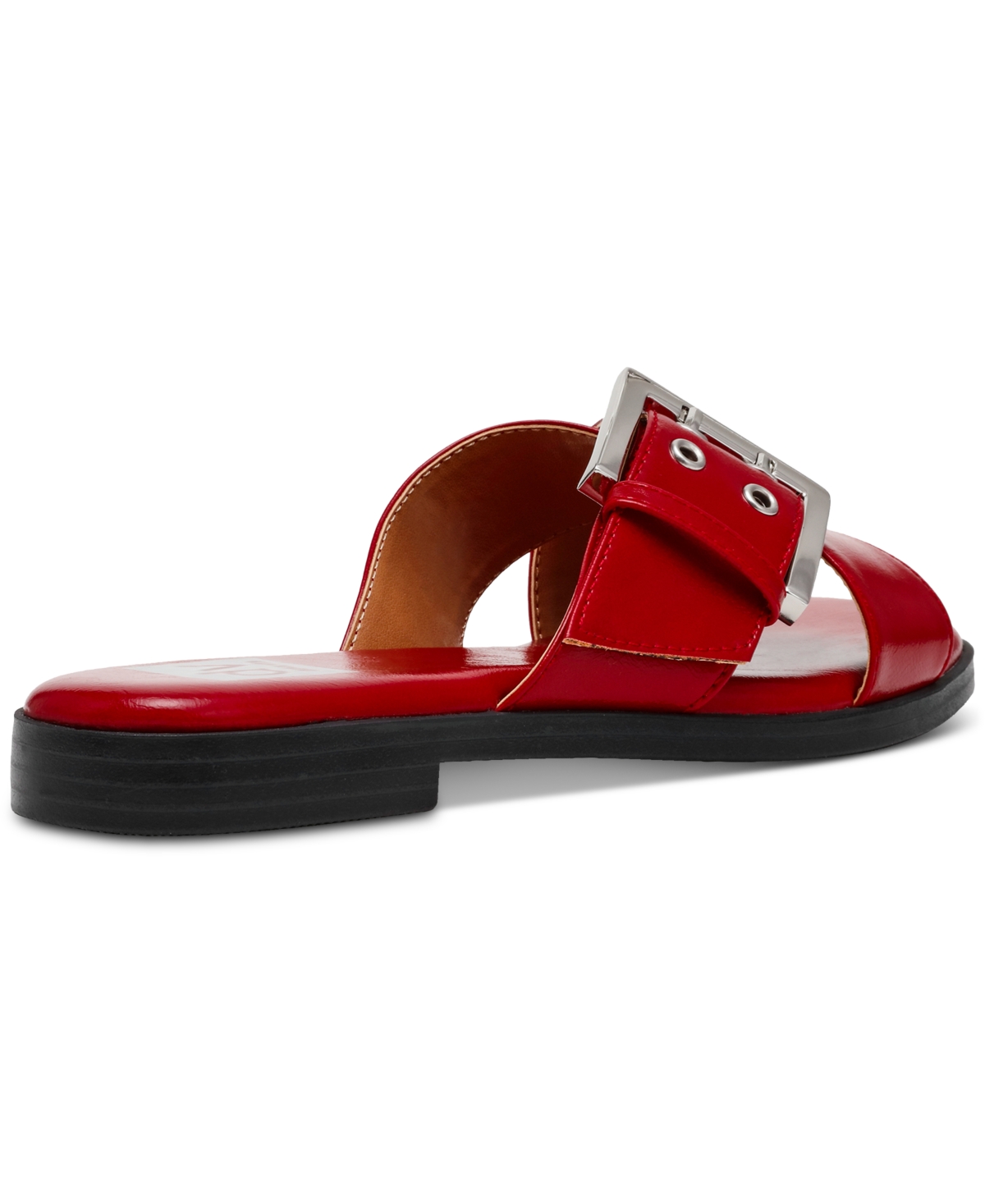 Dv Dolce Vita Women's Mayson Crossband Buckle Slide Flat Sandals