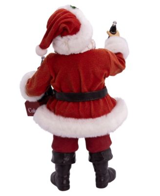 10.5-Inch Coca-Cola Santa Holding Two Six Packs Table Piece