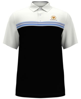 PGA TOUR - Men's Classic-Fit Colorblocked Stripe Polo Shirt