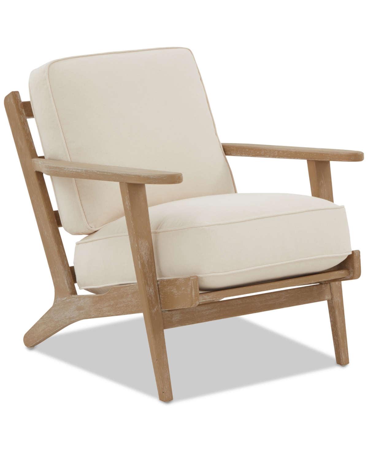 Macy's Keiffer 28" Accent Chair, Created For  In Lily Natural