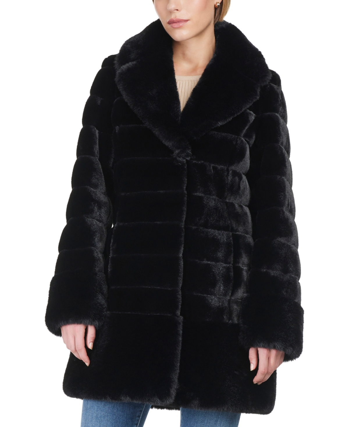 Jones new york petite faux fur coat online