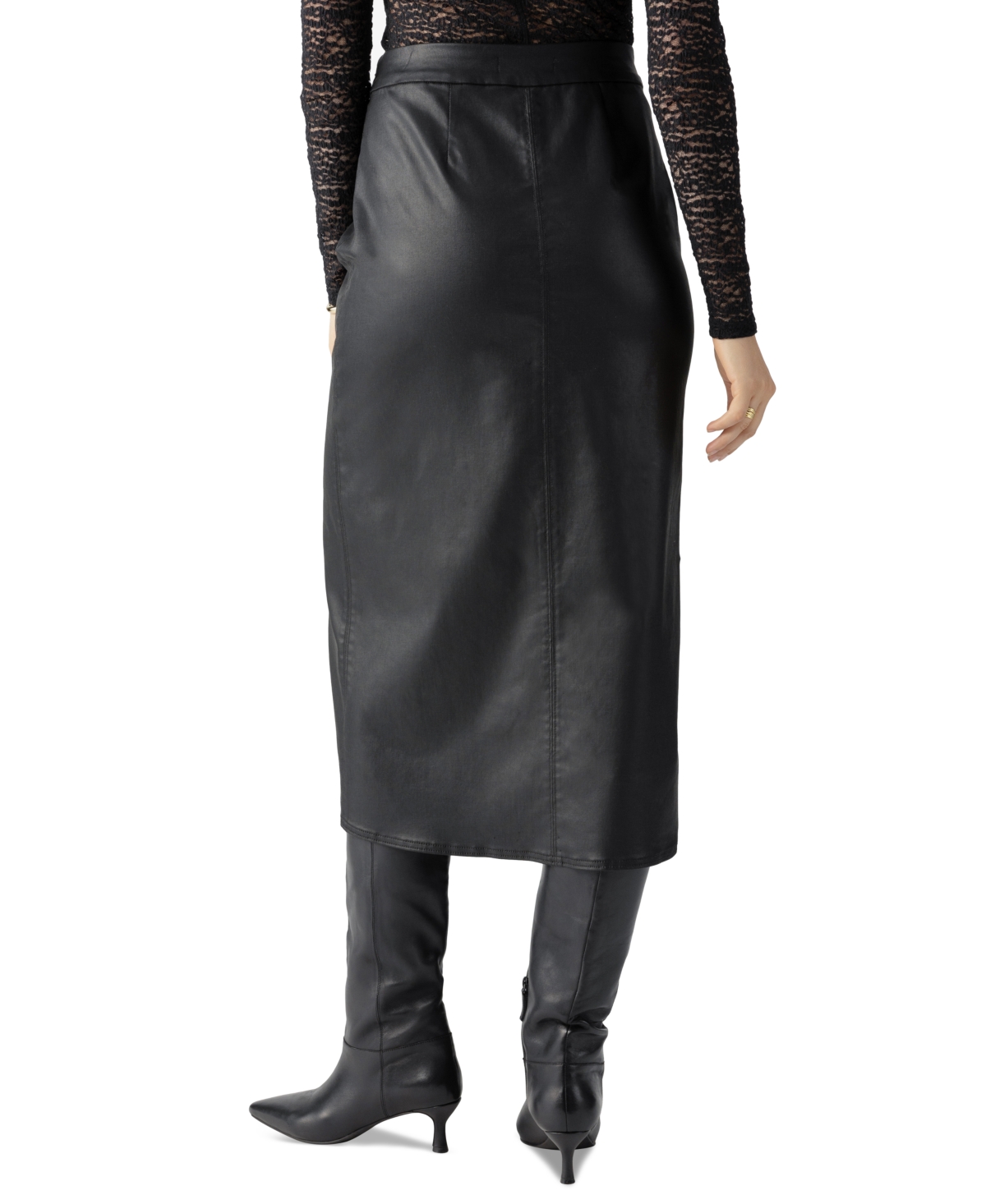Sanctuary Women's Front-Slit Midi Skirt