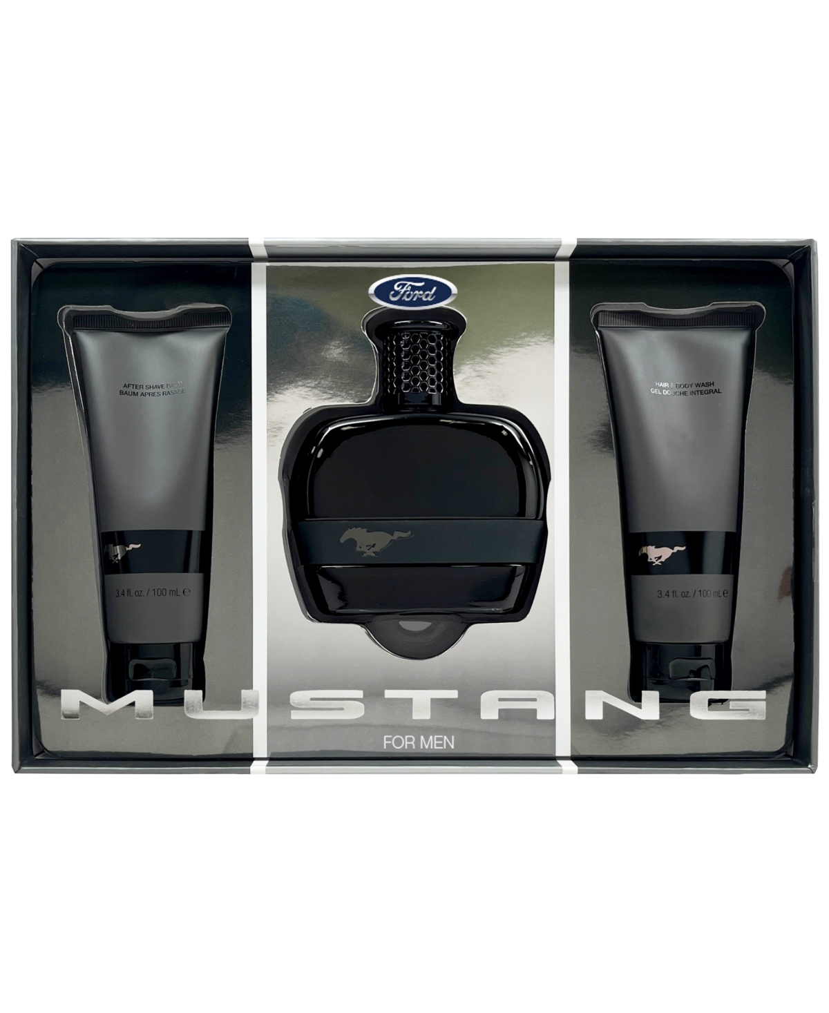 Men's 3-Pc. Ford Mustang Black Eau de Toilette Gift Set