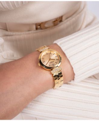 Women's Analog Gold Steel Watch 28mm