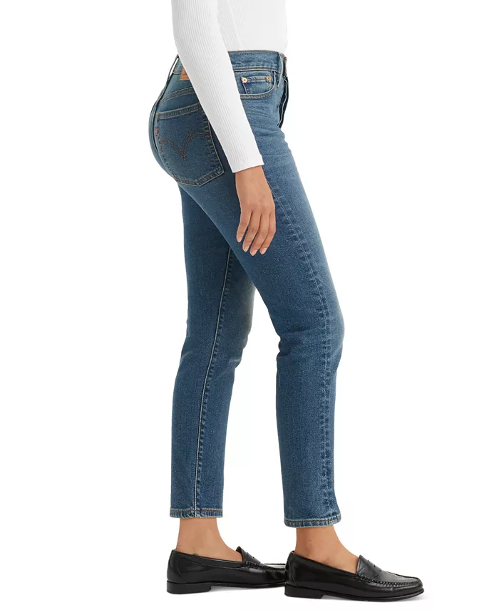 Women's Wedgie Straight-Leg High Rise Cropped Jeans - thumbnail 8