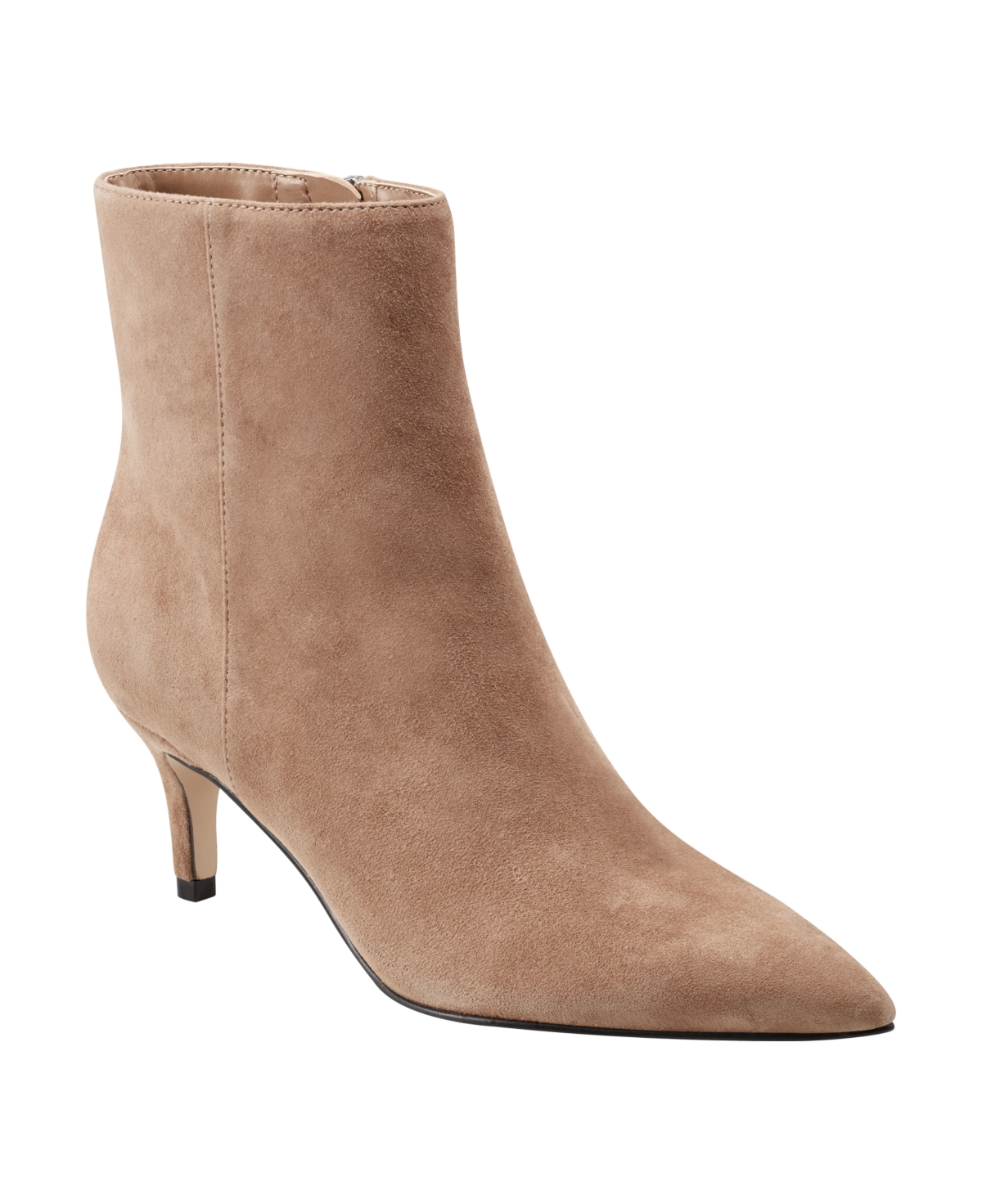 Women's Glorry Pointy Toe Stiletto Heel Ankle Booties - Medium Brown Suede