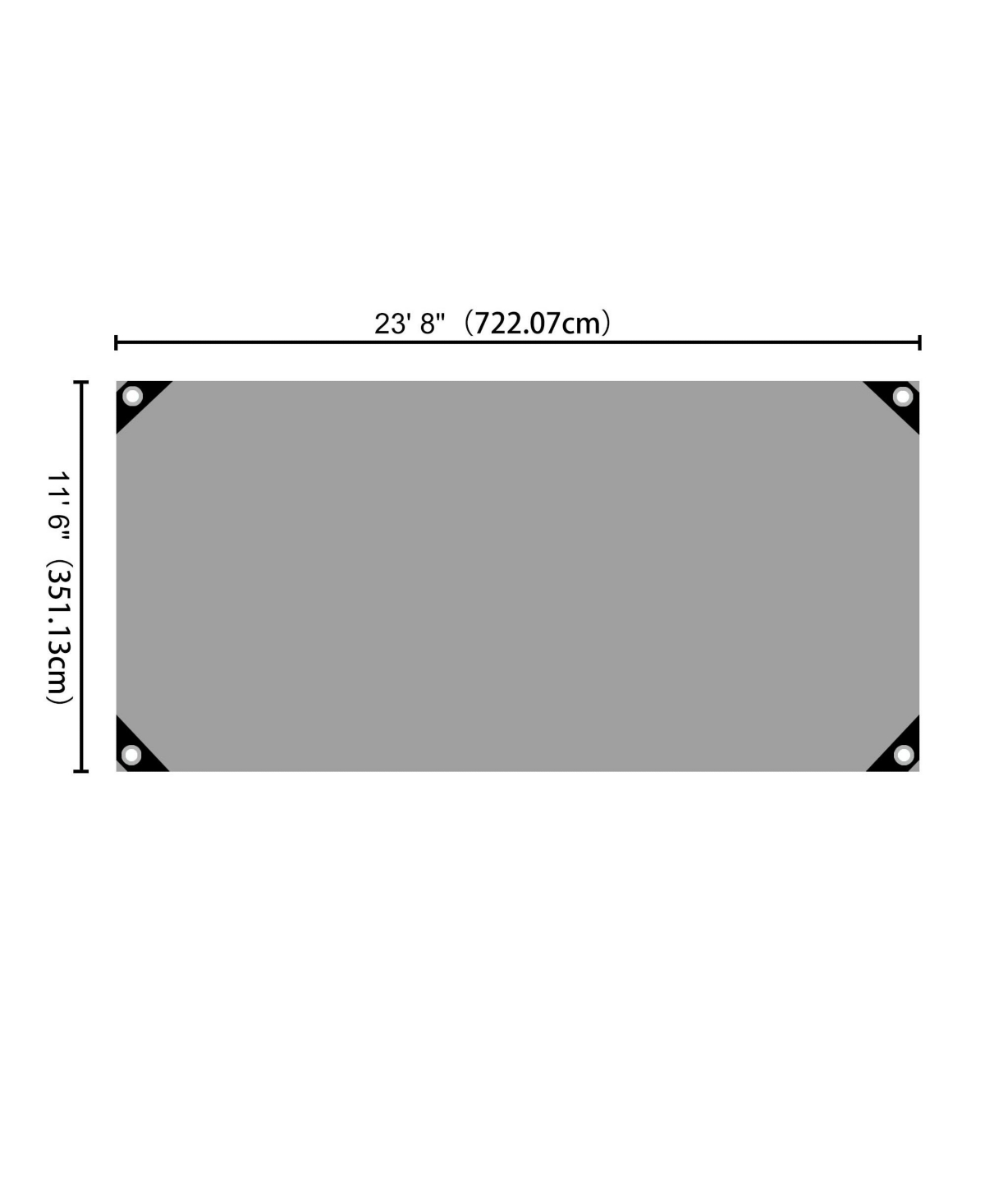 Yescom 2 Pack 12x24 Ft 10 Mil Poly Tarp Protective Cover Tarpaulin Outdoor Waterproof
