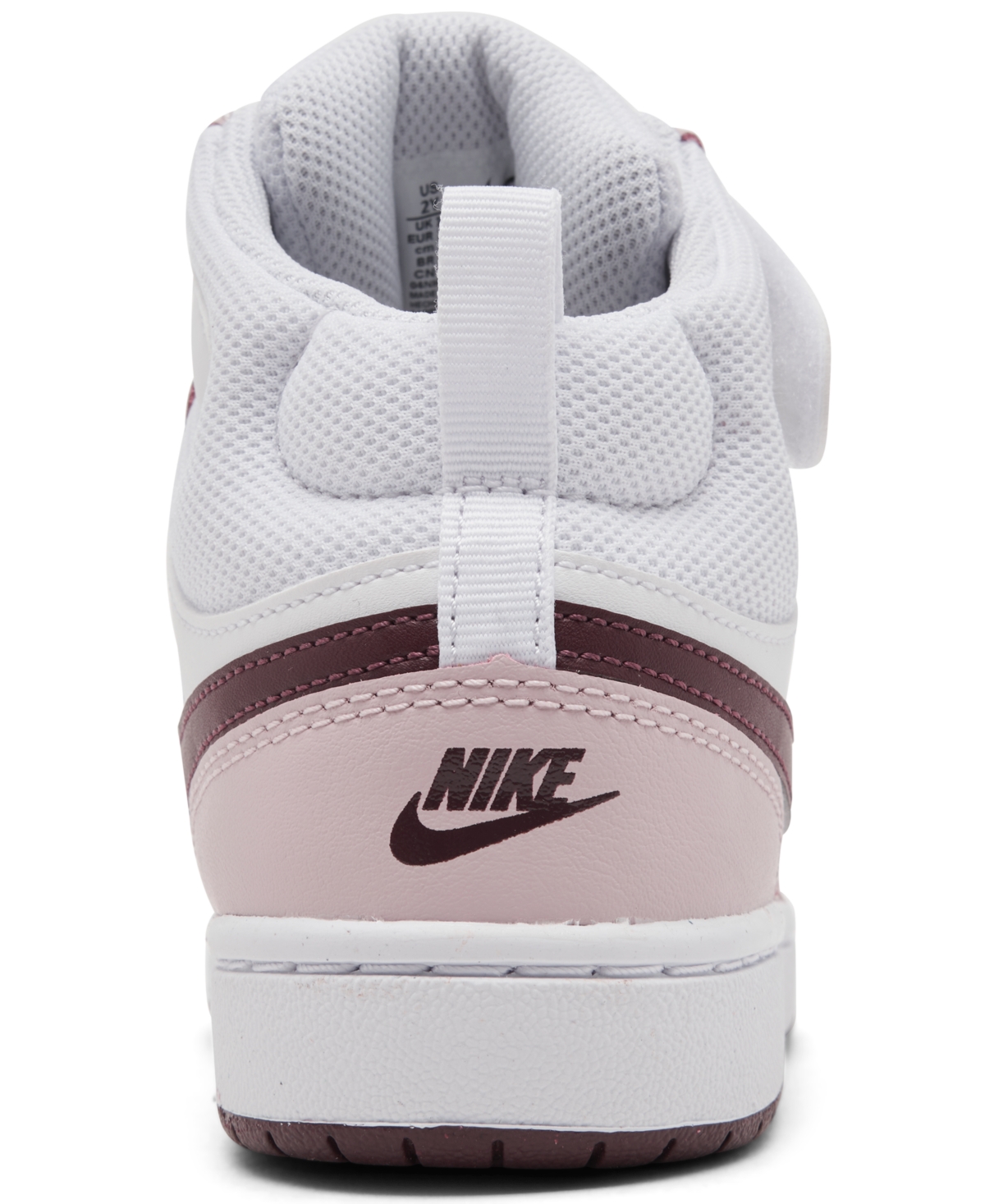 Nike Little Girls Court Borough Mid 2 Stay-Put Closure Casual Sneakers from Finish Line -Violet