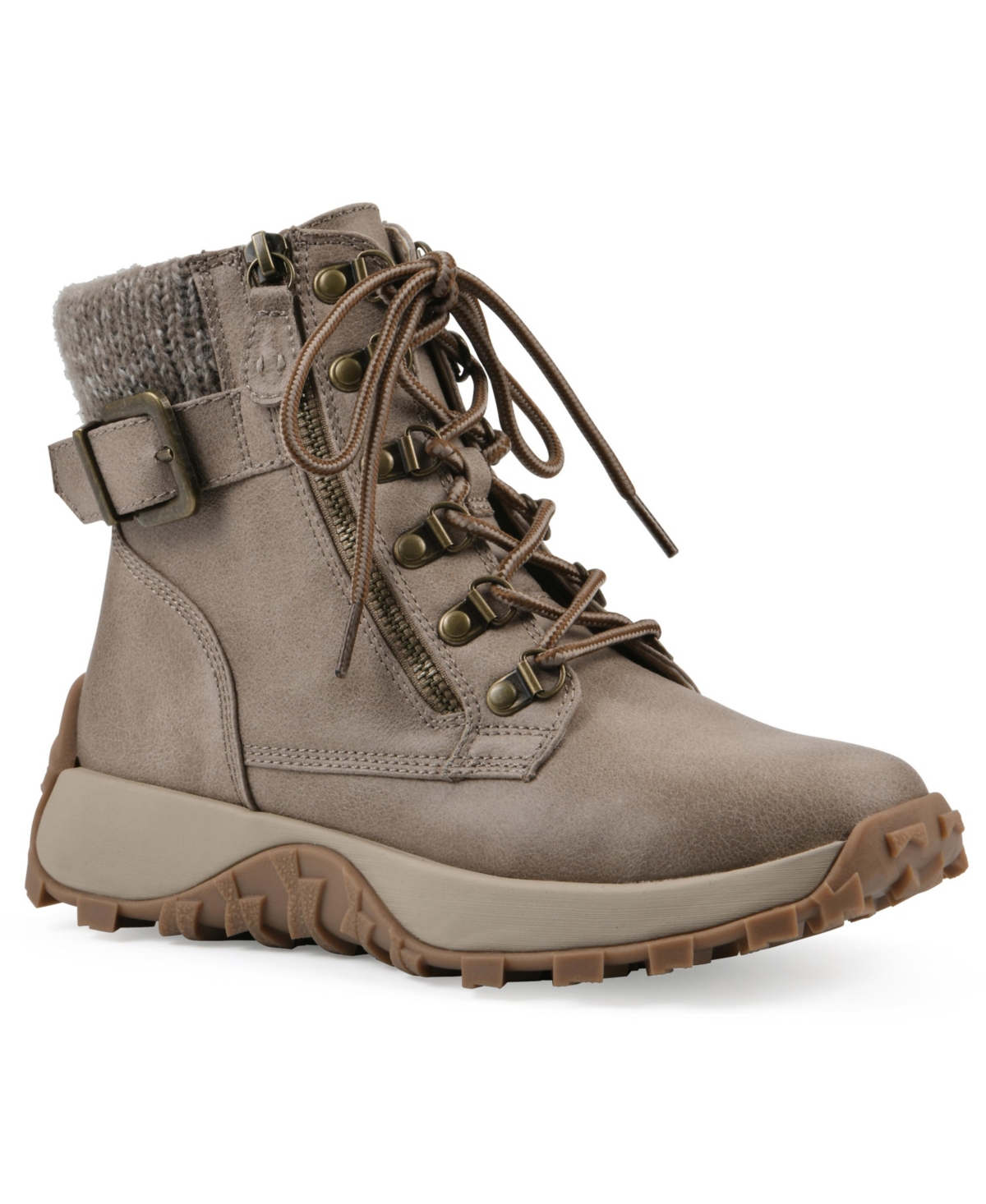 Cliffs by White Mountain Women's Tracking Lace-Up Sneaker Boots