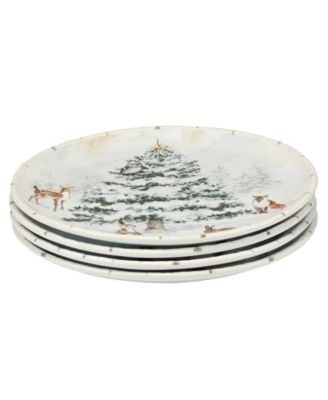 Winter's Frost Dinner Plates, Set of 4