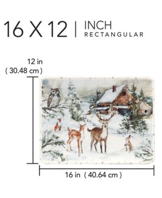 Winter's Frost Large Rectangular Platter