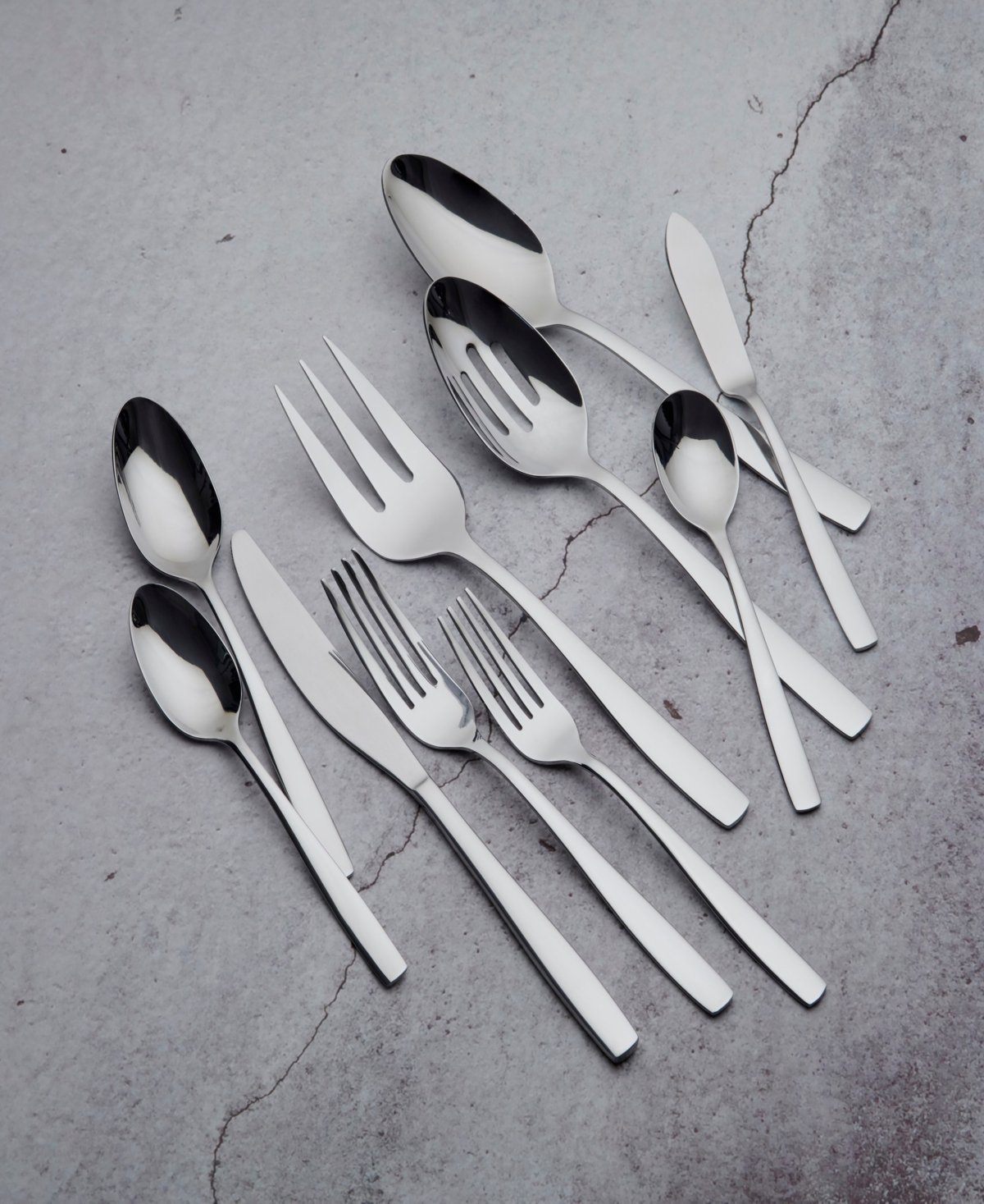 Ornative Eloise Service For 8 45 Piece Flatware Set In Silver