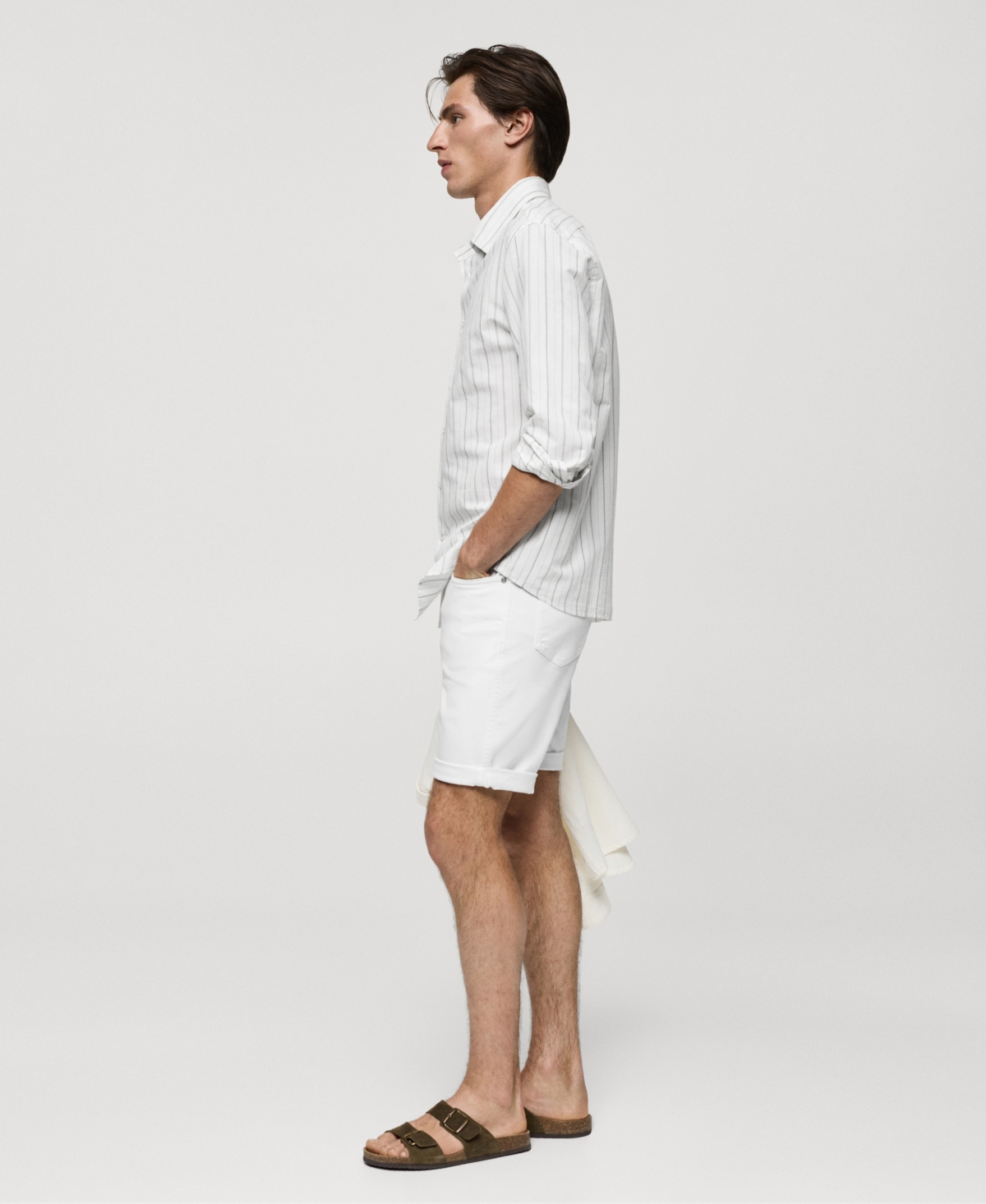 Mango Men's Denim Bermuda Shorts