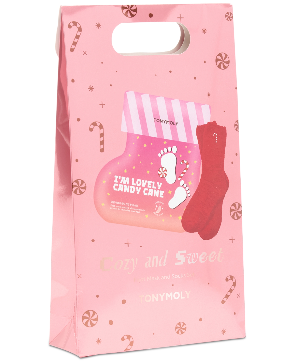 Tonymoly 2-pc. Cozy & Sweet Candy Cane Foot Mask & Socks Set In No Color