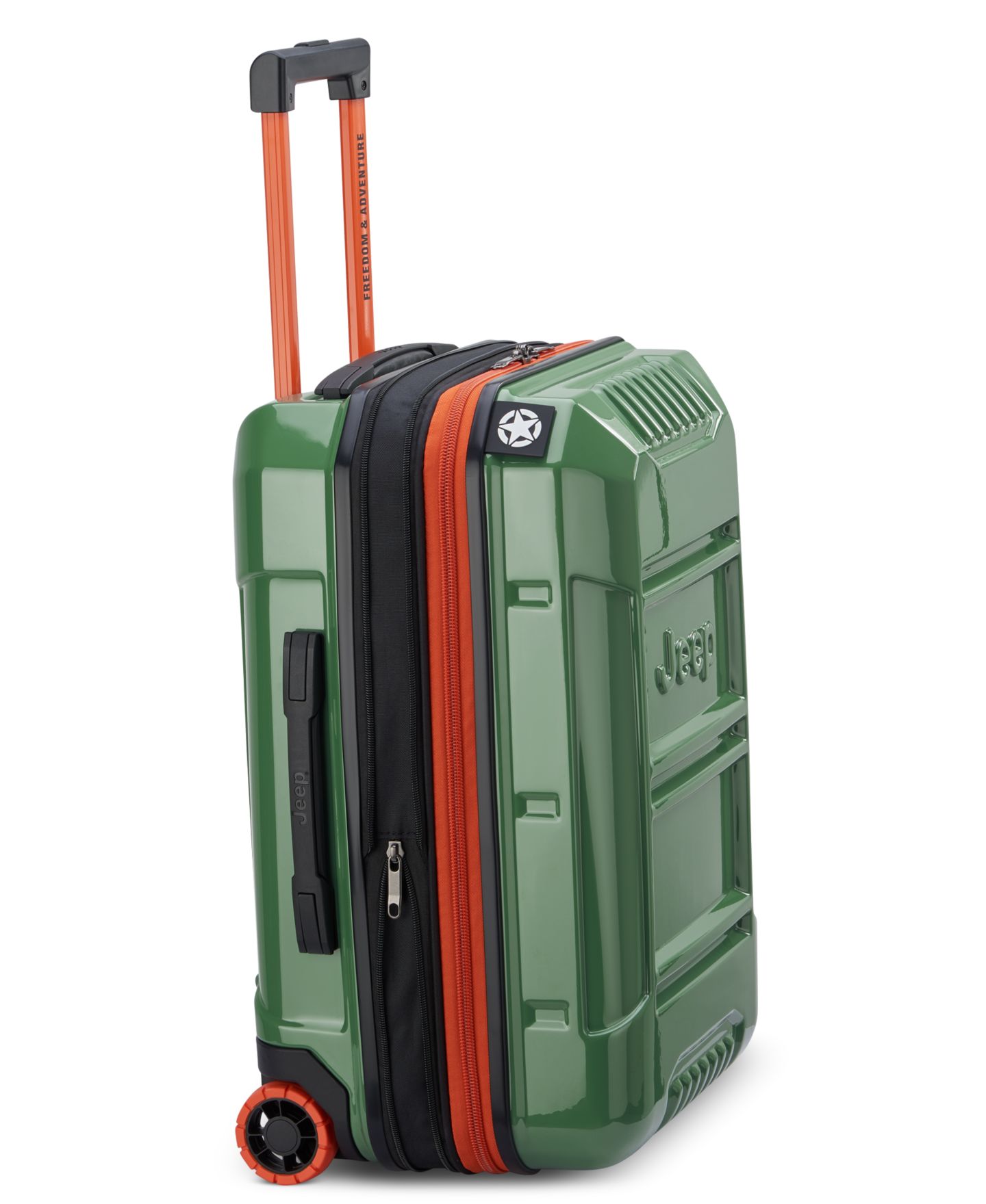 Чемодан Jeep JH003B 21" Expandable 2-Wheel Carry-On, цвет: Чёрный — фото 15