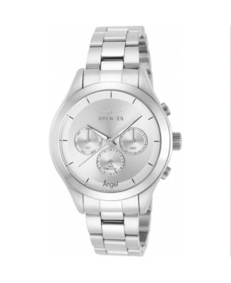 Invicta Women's 12465 Angel Quartz Chronograph Silver Dial Watch