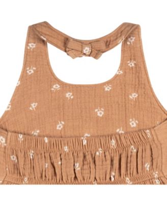 Toddler Girls Gauze Halter Romper