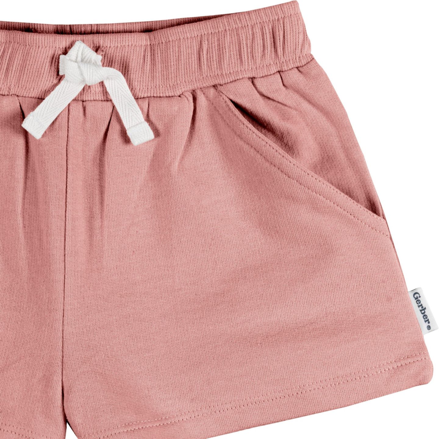 Шорты Gerber Knit Shorts, 3-Pack для девочек-малышей, цвет: Dusty Pinks — фото 6