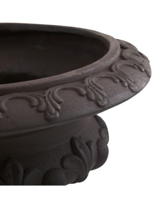 Iron-Finished Decorative Urn Stylish Accent for Modern and Rustic Decor