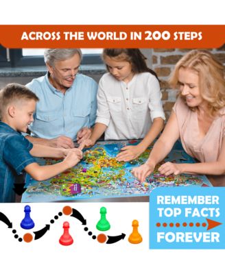 Geography Board Game for Kids - Certifed for 6+ years, Recommended Age 8-12 years