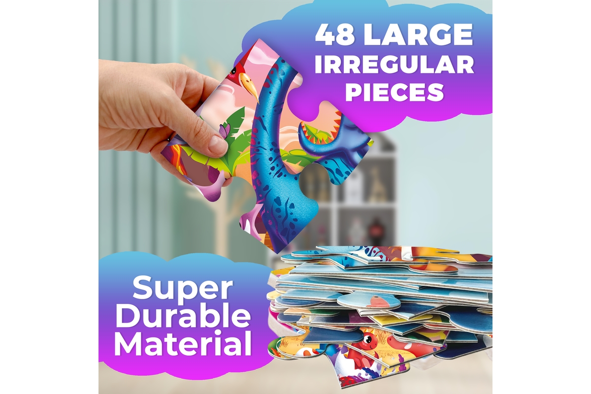 Quokka 2x3 Feet 48 Piece Giant Floor Puzzles for Kids Ages 3-5