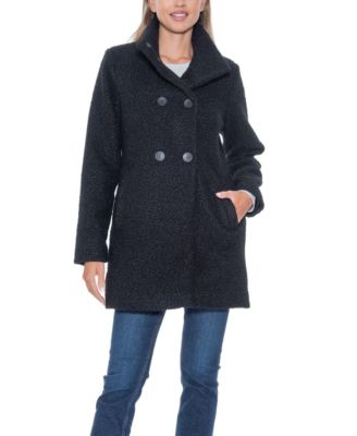 Women's Boucle Double Breasted Walking Coat