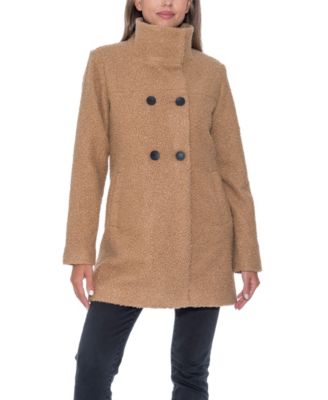 Women's Boucle Double Breasted Walking Coat