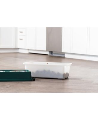 Remington 13lbs/12qt Medium Elevated Dog Food Bowl with Airtight Pet Food Storage Container, Green