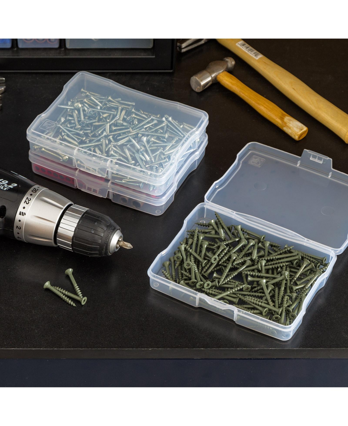 Iris Usa 10Pack 4” x 6” Scrapbook Paper Storage Cases, for Organizing Art and Crafting Supplies, Stationery, Small Items, Clear