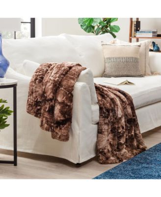 Premium Wolf Faux Fur Soft Fuzzy Sherpa & Minky Blanket, Twin