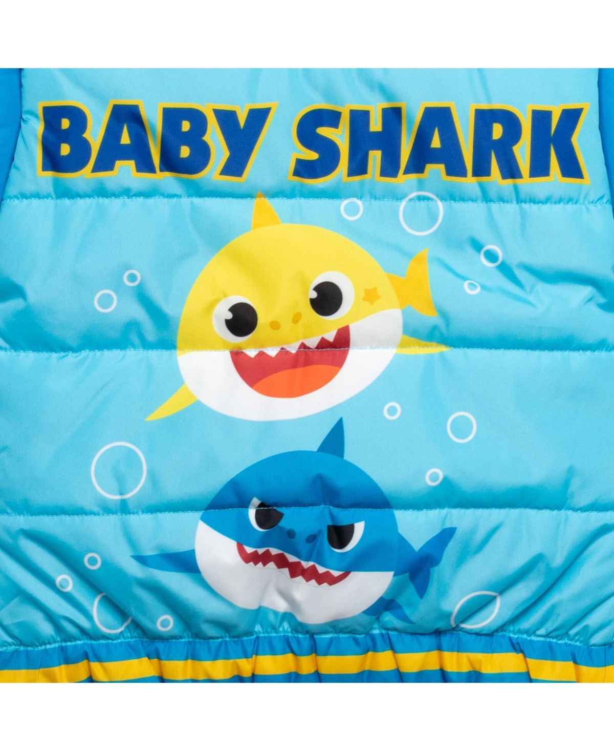 Pinkfong Toddler Boys Baby Shark Daddy Shark Zip Up Winter Coat Puffer Jacket