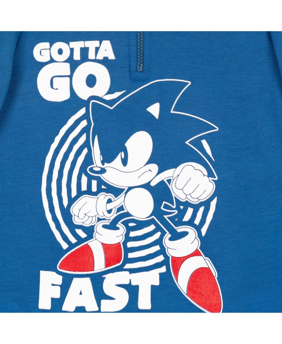 Sega Boys Sonic the Hedgehog Fleece Half Zip Hoodie to