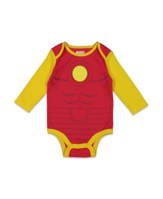 Baby Boys Captain America The Hulk iron Man Spider Man 5 Pack Bodysuits Newborn to