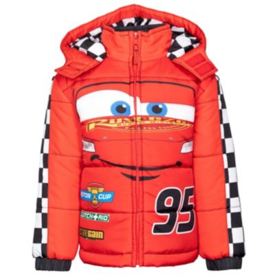 Big Boys Pixar Lightning McQueen Zip Up Winter Coat Puffer Jacket
