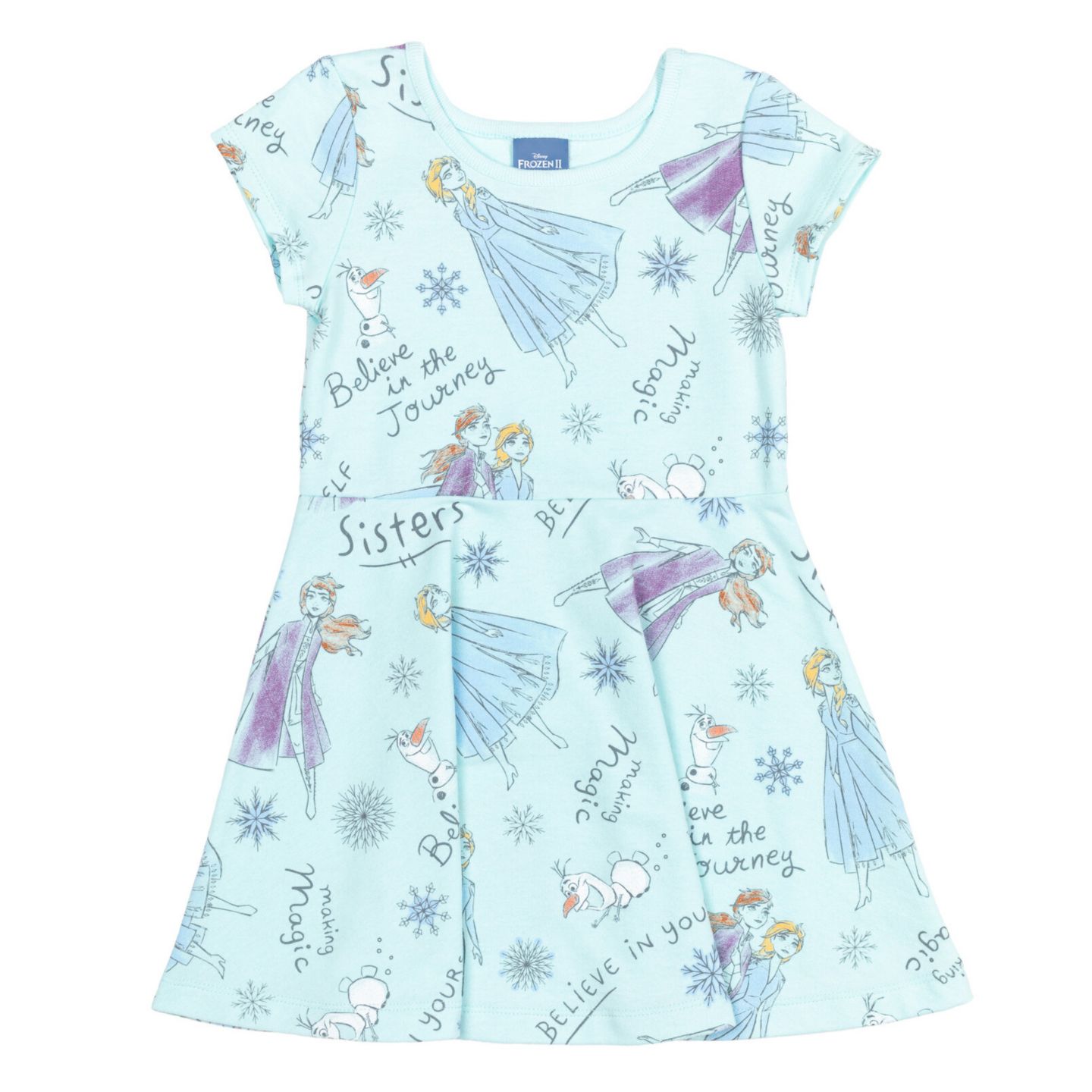 Аксессуары для волос Frozen Disney Princess Minnie Mouse Moana Mulan The Mermaid Cinderella Skater Dress Scrunchie to для девочек-малышей, цвет: Синий — фото 7