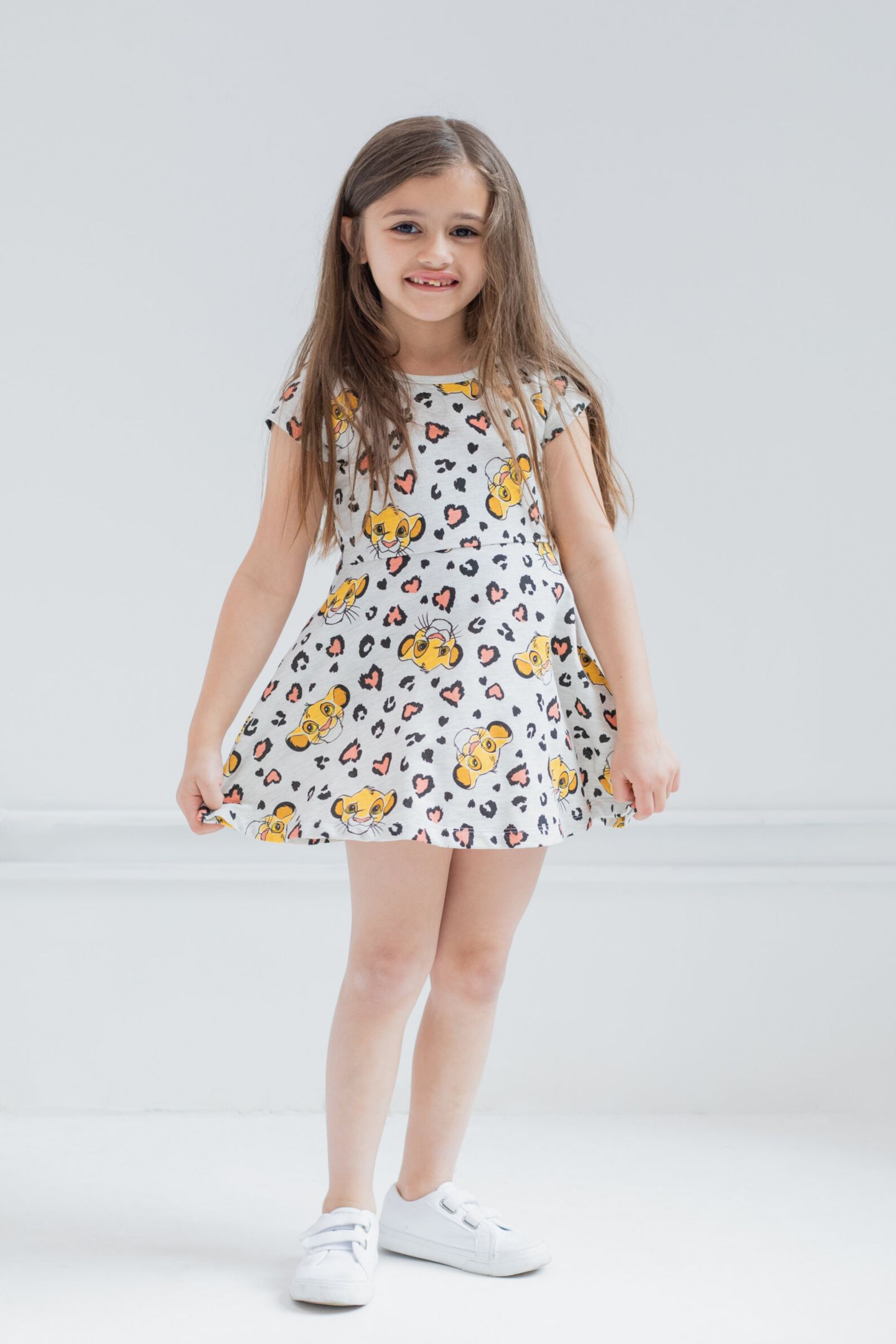 Платье Lion King Disney Lilo & Stitch Simba French Terry Skater Dress to для девочек — фото 2