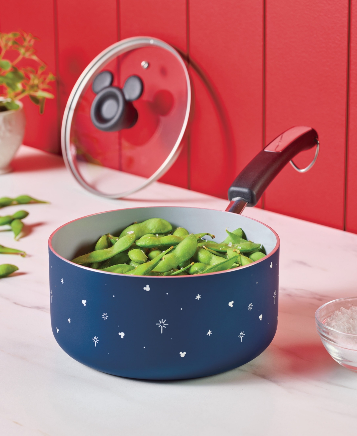 Farberware Disney 2-quart Ceramic Nonstick Saucepan With Lid In Blue
