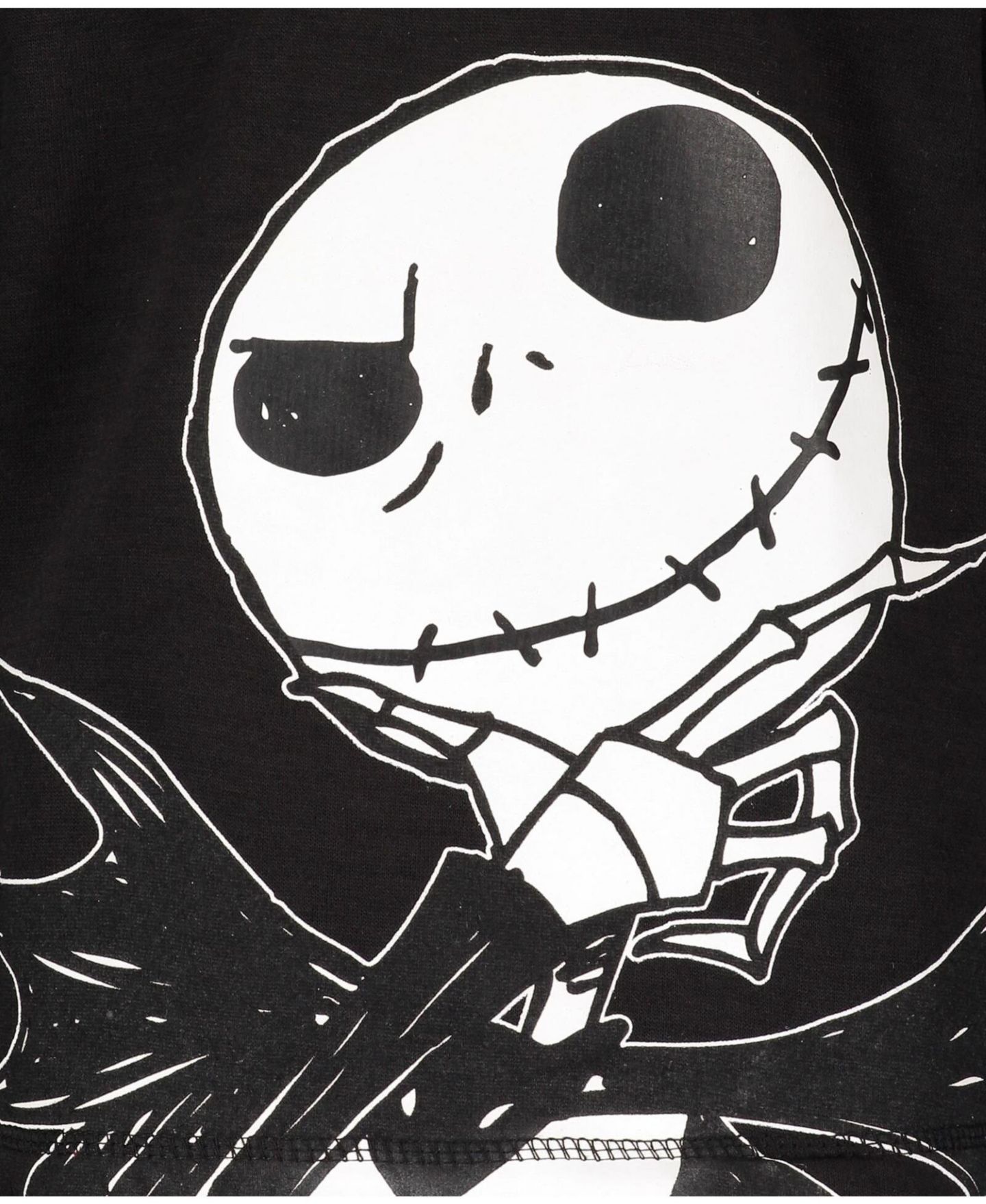 Худи Disney Nightmare Before Christmas Jack Skellington Oogie Boogie Sally Fleece Quarter Zip to для мальчиков-малышей, цвет: Чёрный — фото 3