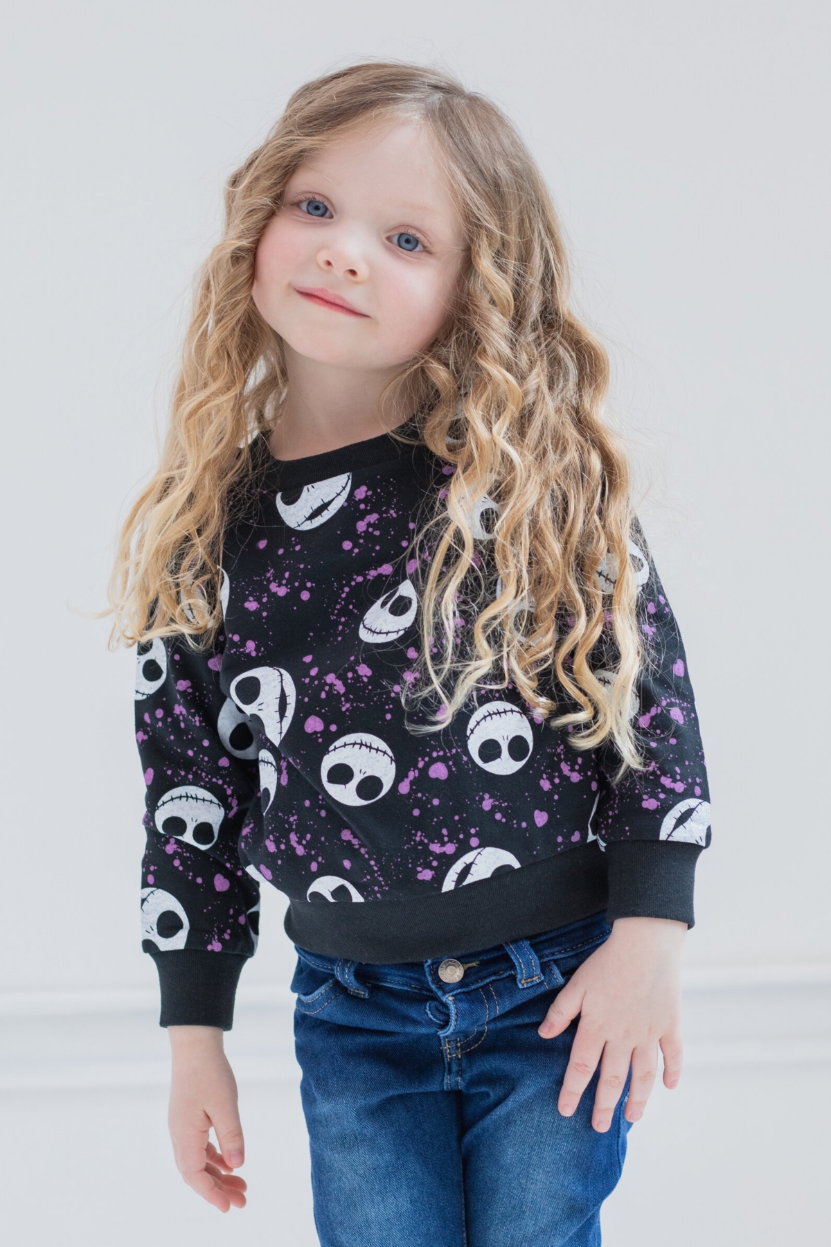 Nightmare Before Christmas Toddler Girls Moana Frozen Minnie Mouse Princess Toy Story Lion King Mickey Lilo & Stitch Sweatshirt