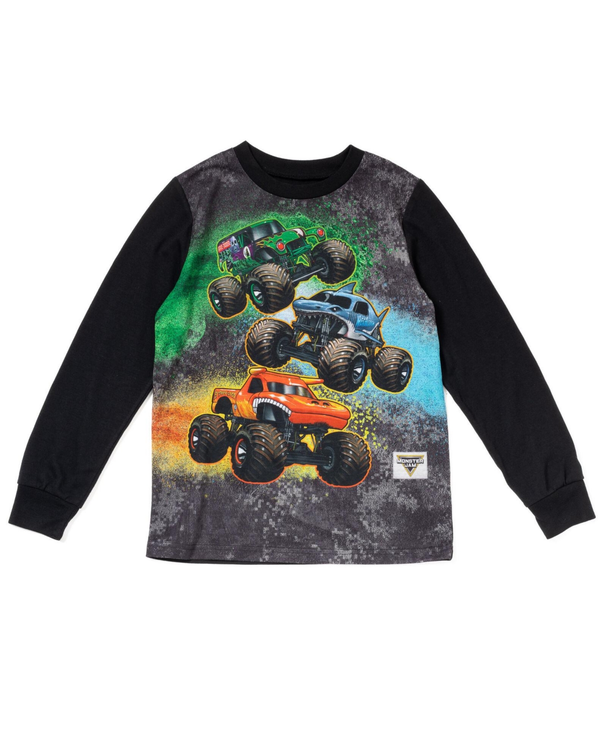Monster Jam Toddler Boys Pullover Pajama Shirt and Pants Sleep Set to Grave Digger El Toro Loco Megalodon